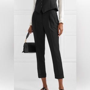 Nili Lotan Montana pinstripe crop